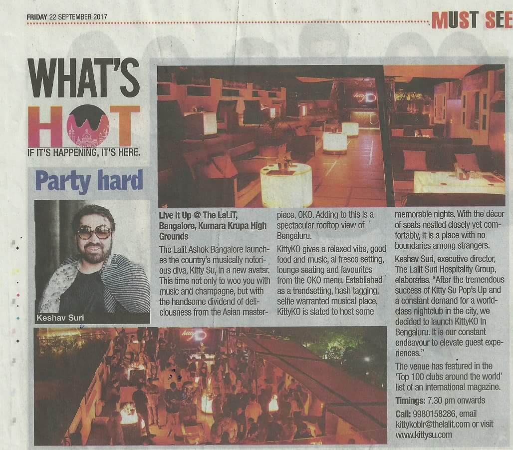 Yasss #WhatsHot 👯 Thanks for the coverage. #KittyKoBangalore