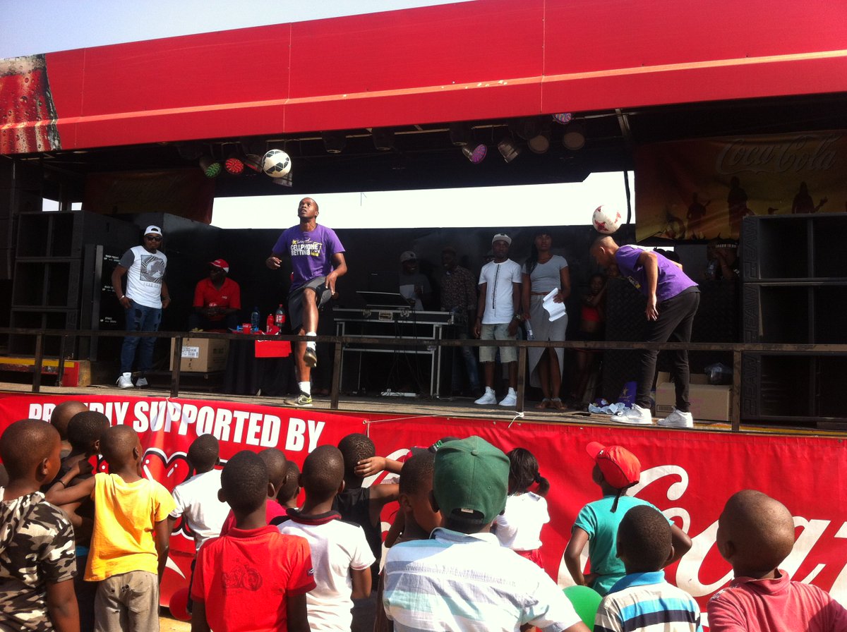 SlootFm's tweet photo. What a weekend we had in Diepsloot...Fun and games in collaboration with @CocaCola @Hollywoodbets @BoxerStores ,,,we"d like to thank evry1.. https://t.co/pJX0JxC6t0