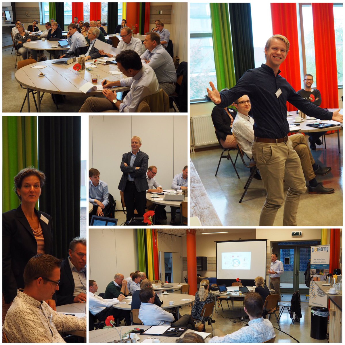 StPioneering's tweet image. Energieke club van 20 koplopers is vanmorgen gestart met de Masterclass 'Circulair bouwen'. Uniek traject voor bedrijven die vooruitkijken!