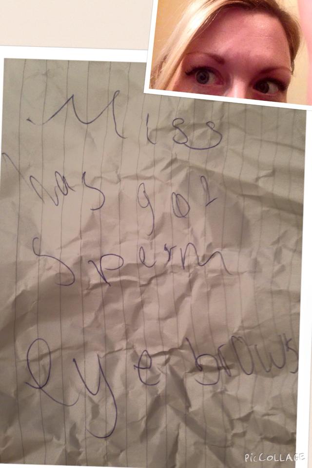 ec_publishing's tweet photo. Probably still my favourite #confiscated note of my career #teaching #eyebrows #winning #spermeyebrows #relessons https://t.co/EQWdxcsZfV