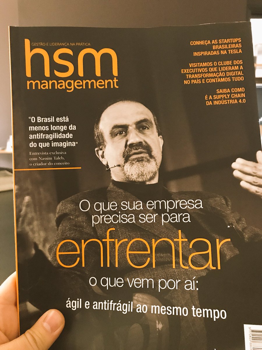 Bom dia com recomendação de leitura. Revista HSM Management.