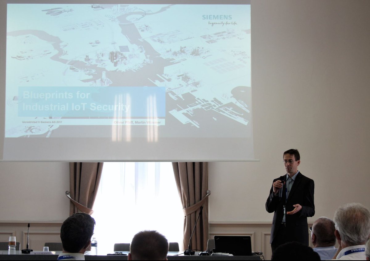 ConnectSecuritW's tweet image. Now Industrial #iotsecurity blueprints by Martin Wimmer @Siemens #IIoT
#SmartSecurityWeek