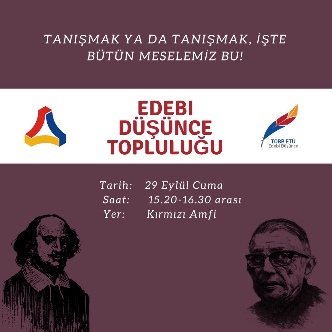 “Tanışmak ya da tanışmak, işte bütün meselemiz bu!” Hepinizi bekliyoruz! 📚🔍