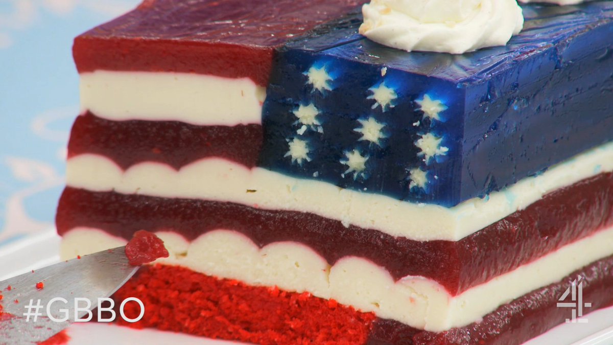 Channel4's tweet image. Star Spangled Baker? #GBBO #PuddingWeek