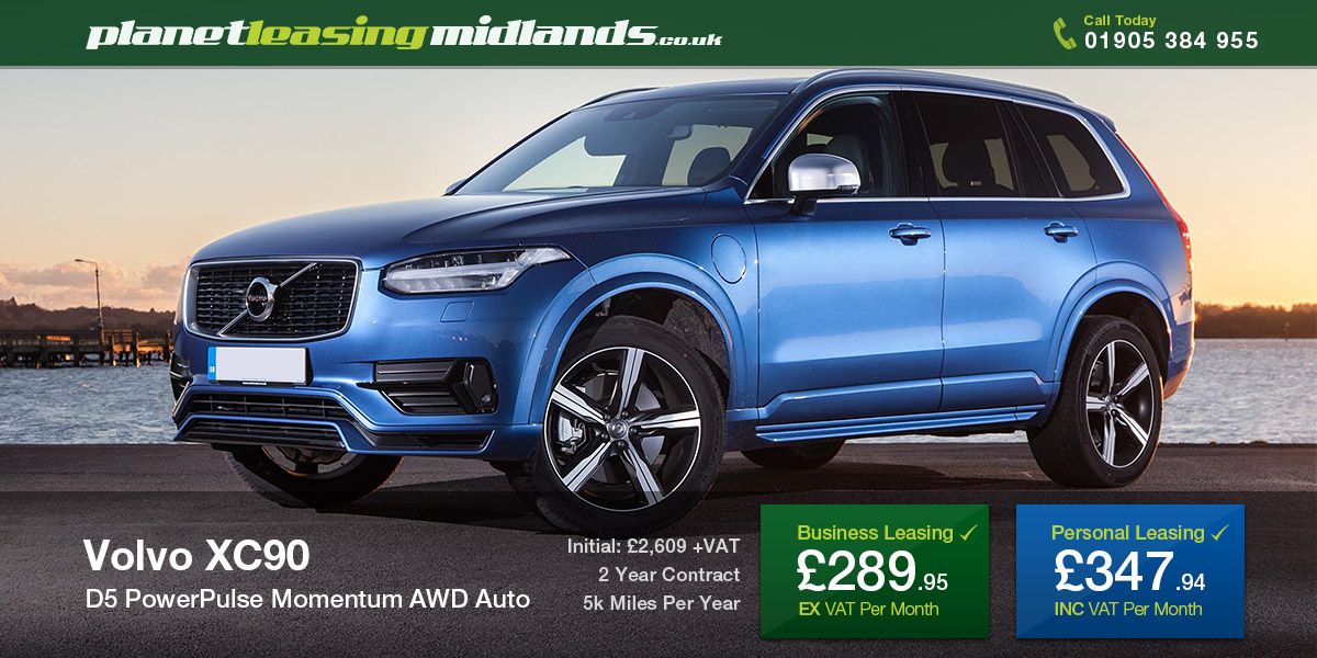 Volvo XC90 just £289.95 +VAT Per Month. Initial Rental £2609 +VAT T&amp;Cs apply

Find out more: bit.ly/2feAvsM