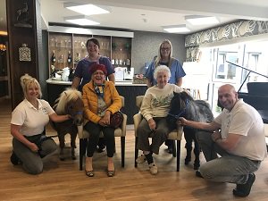 #Aberdeen care home residents enjoy a little horsing around! #carehomes #carenews ow.ly/ARFU30fm7am