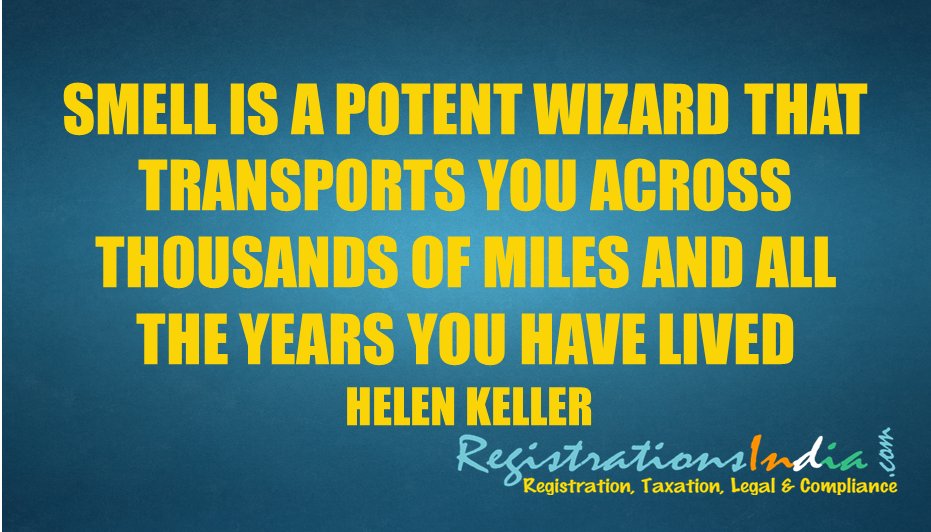 registerinindia's tweet photo. Smell is a potent wizard that transports you across thousands of miles.... #motivationalquotes #motivation #quotefortheday #dailymotivation https://t.co/MdfnEnhu9W
