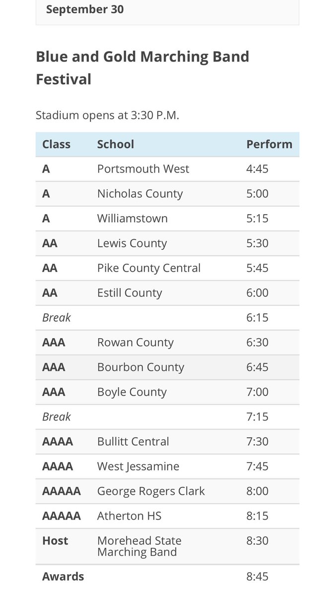 See ya, Morehead, 7 pm!