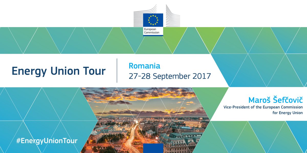 #EnergyUnionTour &amp; V-P <a href="/MarosSefcovic/">Maroš Šefčovič🇪🇺</a> arrive in #Romania tmw 27/9! Agenda info &amp; 🇷🇴#energy facts: europa.eu/!bX93jj #EnergyUnion