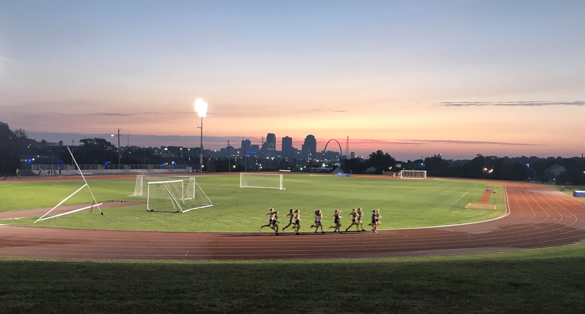 SLU AT Program on Twitter: "Sunrise workout for SLU @BillikensXCTF