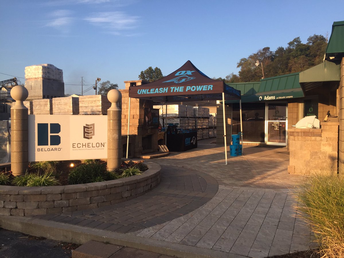 oxtoolsusa's tweet photo. Partnering with Adams Products @OldcastleInc to showcase OX Tools. Proudly serving the mason, concrete, construction and hardscape trades. https://t.co/3VC9zDV3R3
