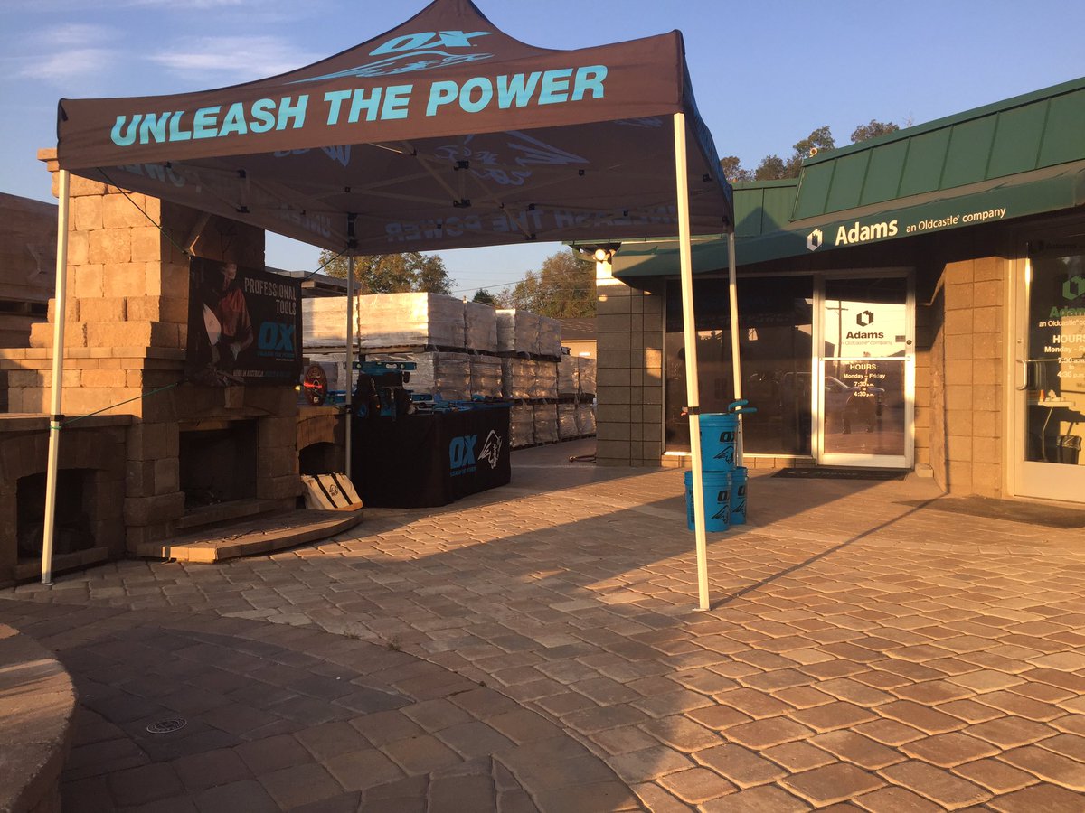 oxtoolsusa's tweet photo. Partnering with Adams Products @OldcastleInc to showcase OX Tools. Proudly serving the mason, concrete, construction and hardscape trades. https://t.co/3VC9zDV3R3