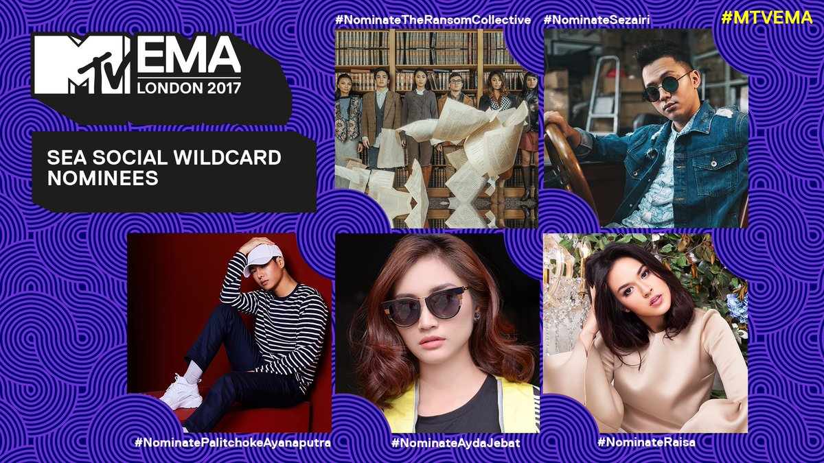 It’s time to VOTE for your <a href="/mtvema/">MTV EMA</a> Southeast Asia Social Wildcard Nominee😱🙌🏻 Tweet with #Nominate___ &amp; #MTVEMA for your vote to count😉✨