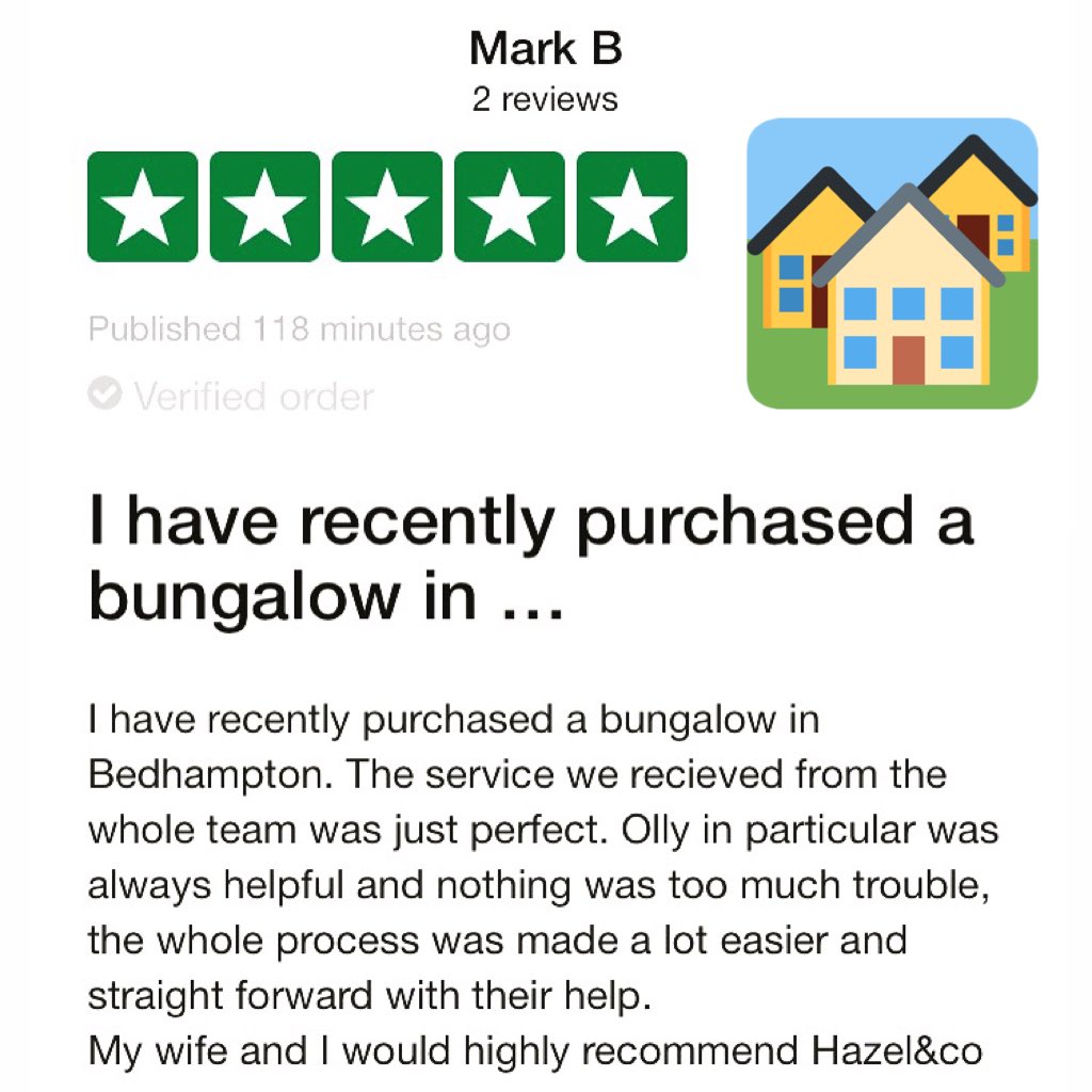 Very happy customer have us ⭐️⭐️⭐️⭐️⭐️on <a href="/Trustpilot/">Trustpilot</a> check out all of or reviews at tinyurl.com/yd5gc9qu @PropertyHants <a href="/EmsworthLife/">Emsworth Life</a>