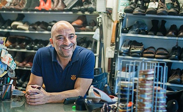 TwitCoast's tweet photo. Jimmy Christeas is the cobbler of Quinpool Road, working seven days a week to keep Halifax on its feet https://t.co/aD37EBfpcB https://t.co/SY6CIeHpmT