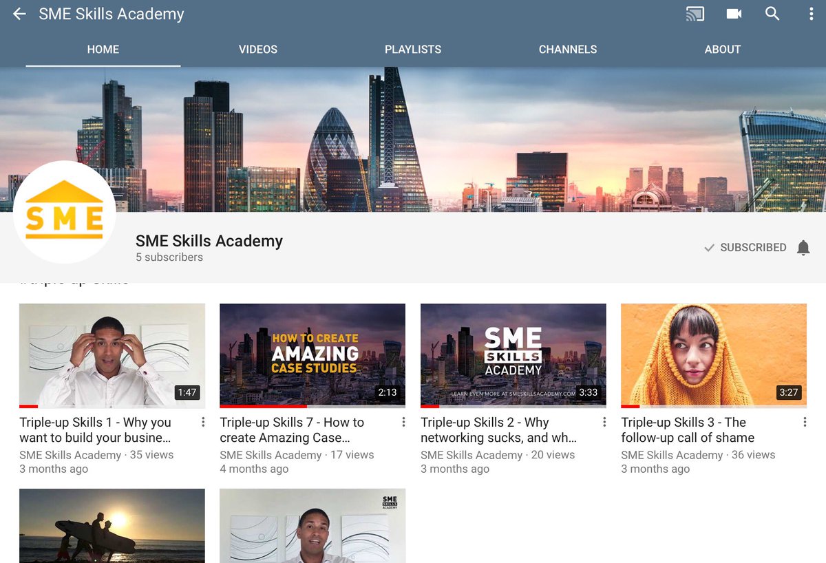 Follow us on YouTube