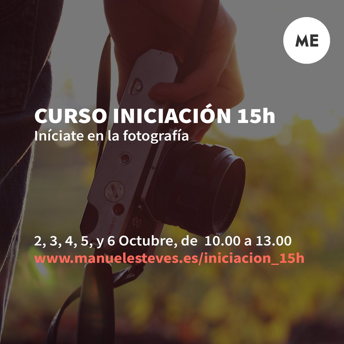 Vuelve el Curso de Iniciación 15h. 
El 2 de Octubre a las 10.00 queremos verte por la escuela.