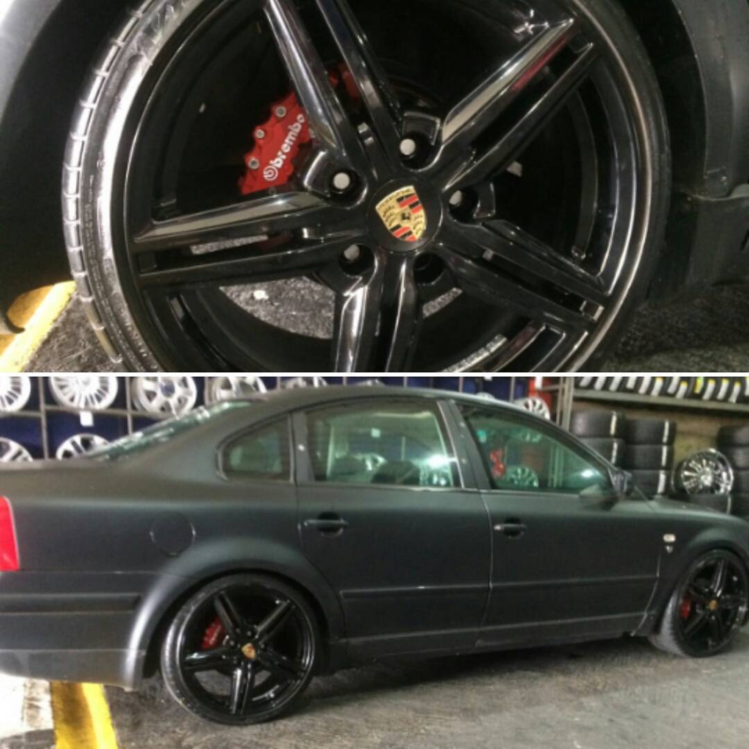 getflush's tweet image. Passat ( 5x112 ) com rodas Porsche Cayenne (5x130 )
com espessura de 18 mm e centralizador medida Porsche 
Instagram @getflush_adapters