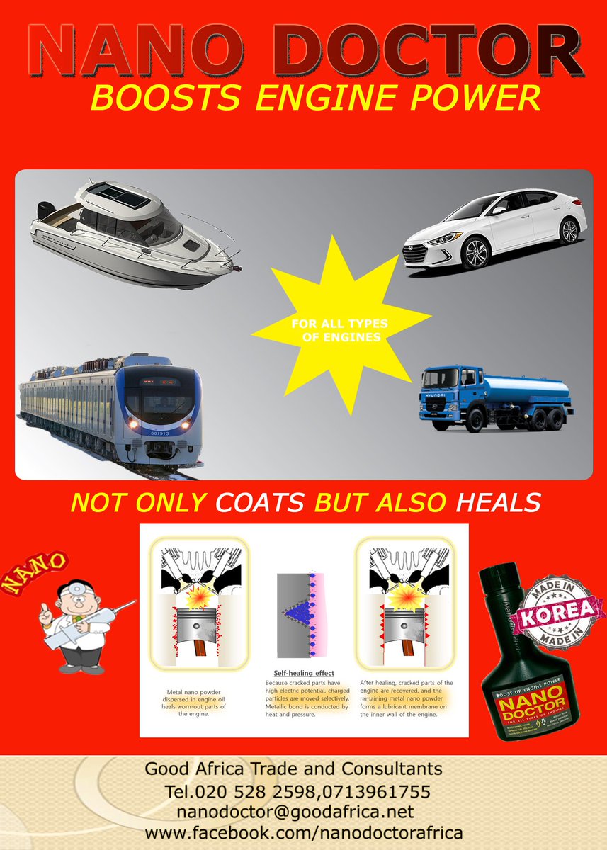 Nano_Additive's tweet image. Best Engine oil additive for any type of engines @KenyaBusLtd @okoth95 @KenyanTraffic