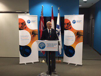 TimPauley2's tweet photo. Dr Moridi, Minister,Research, Innovation and Science acknowledging CABHI's contribution to brain health innovation https://t.co/UQZAGvoNjK