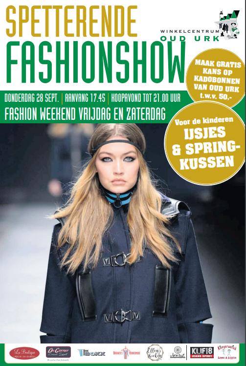 Do 28 sept 17.45 u #Fashionshow in #Winkelcentrum <a href="/oudurk1/">Oud Urk ondernemers</a>. Met give-aways, koopavond tot 21 u en activiteiten voor kids. Wil je bij zijn!:)