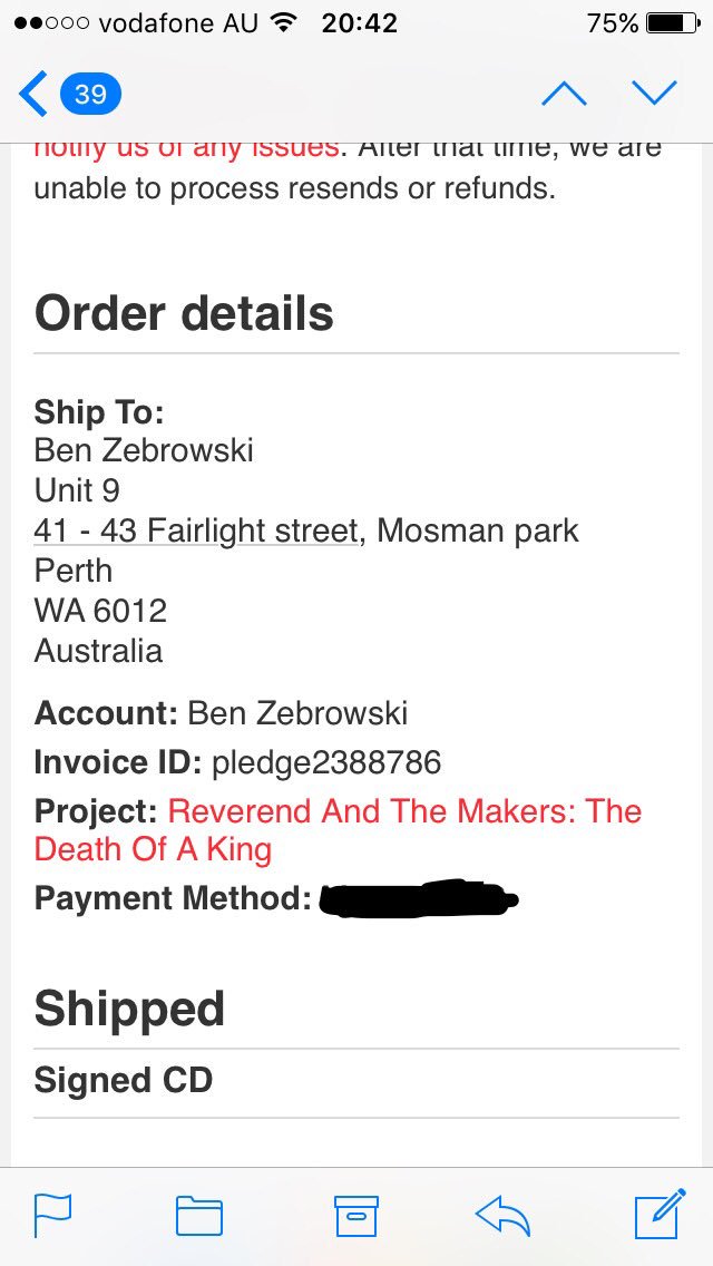 TheMondials's tweet photo. @Reverend_Makers could do with some of that merch 10,000 miles away. Spreading the word for you down under 🐊🌏 https://t.co/CX3xWnwfMa