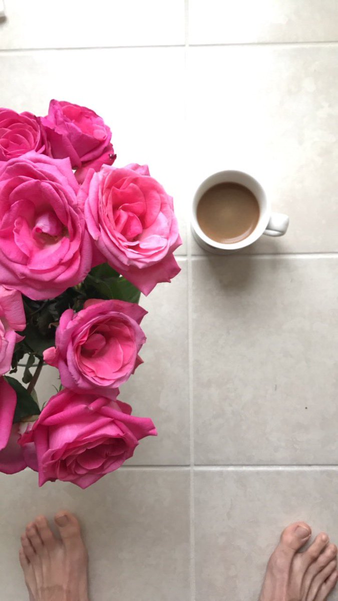 Ingredients for a good morning. #coffee #morningcoffee #flowers #Tuesday