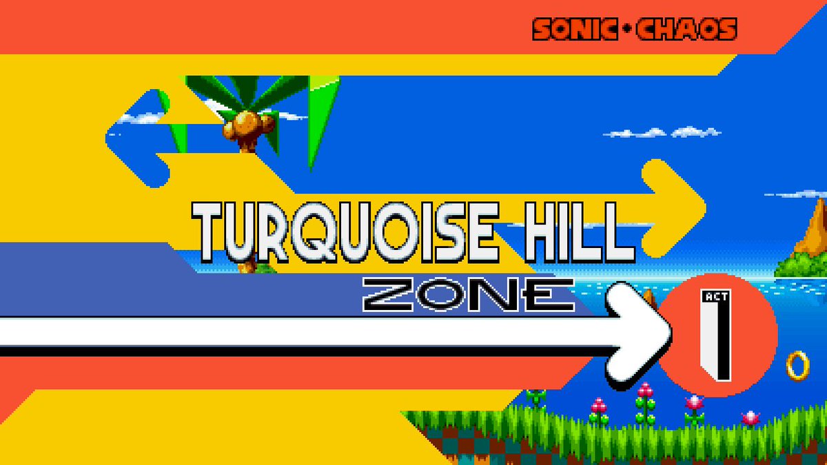 Turquoise Hill Zone Tiles - Sonic Chaos Remake by SSBfangamer on
