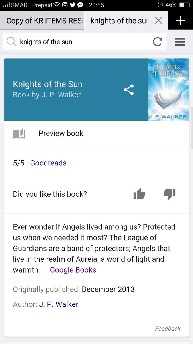 outseongie's tweet photo. The book "Knights of the Sun" is on the third spot of online search results hmmm https://t.co/t5S8WylwXV