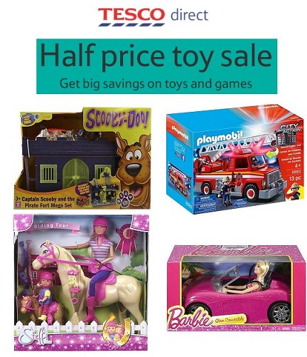 tesco direct toys sale half price