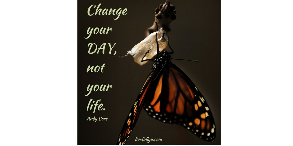 Katie__Rose__'s tweet image. &quot;Change your DAY, not your life.&quot; ~Andy Core
#shiftinperception  #onestepatatime  #onedayatatime