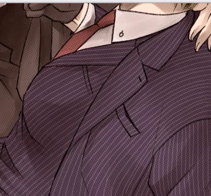 服の模様のストライプをどうにか楽に描けるブラシができないもんかと悩んだ結果、けっきょく一本一本描くことに。なにか良い方法ないかなあ? #clipstudio 