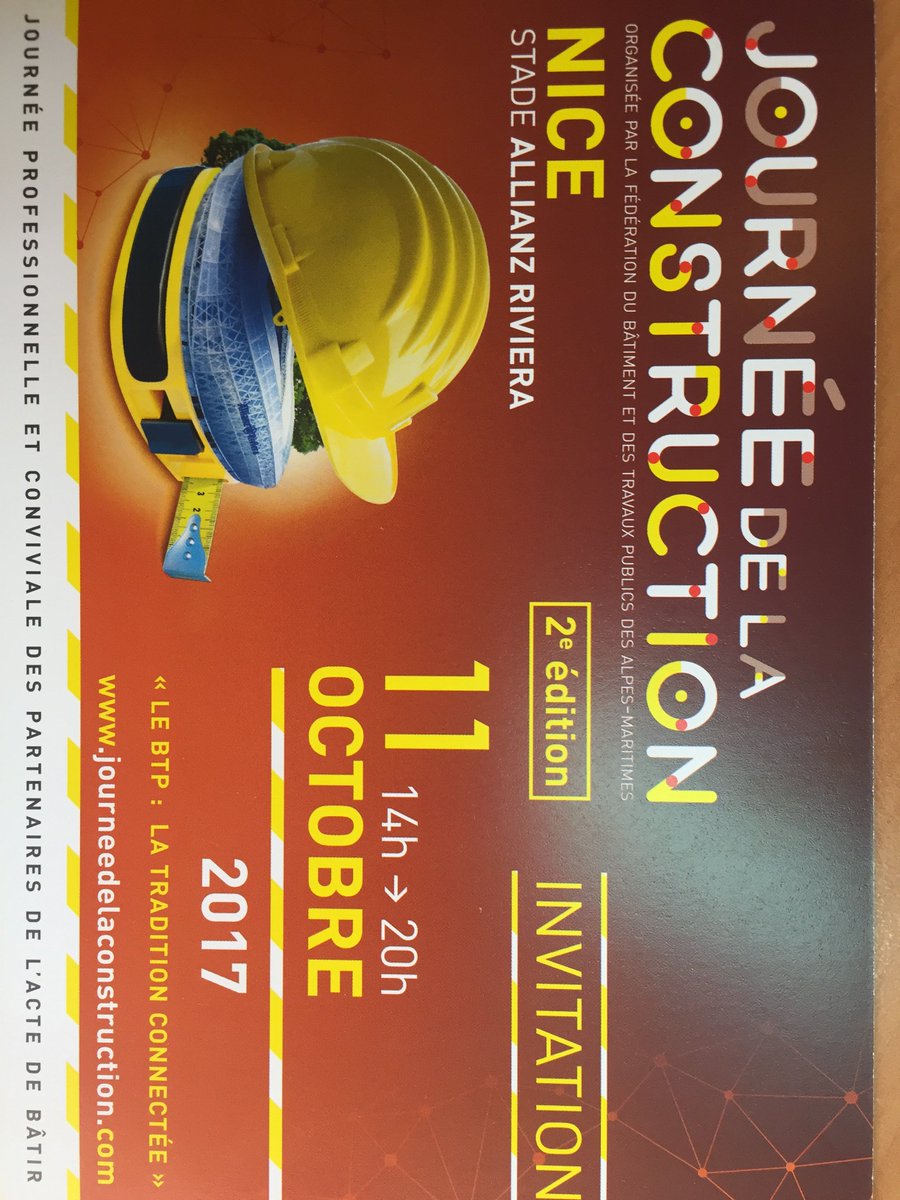 NiceMatinEco's tweet photo. La @FBTP06 fait sa journée de la construction à l'@AllianzRiviera et c'est le 11 octobre. Numérique, smart grids et trophées au programme. https://t.co/nOxFGB5j8X