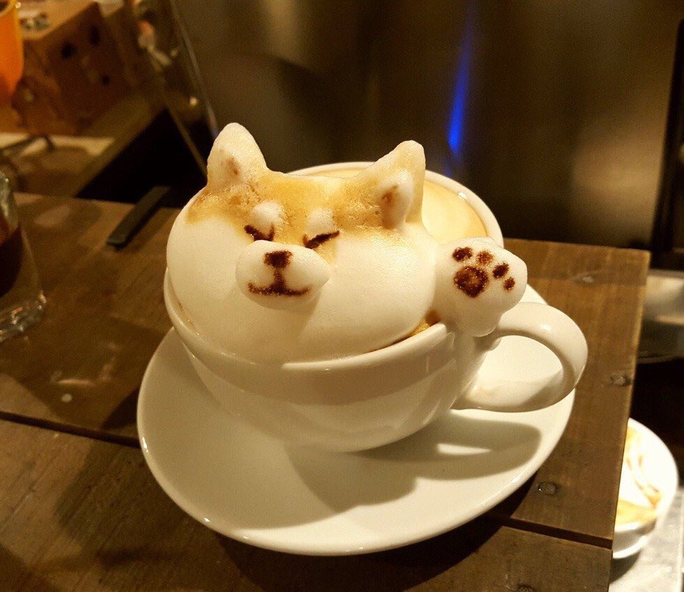 nickzusty's tweet image. 3D Latte Art