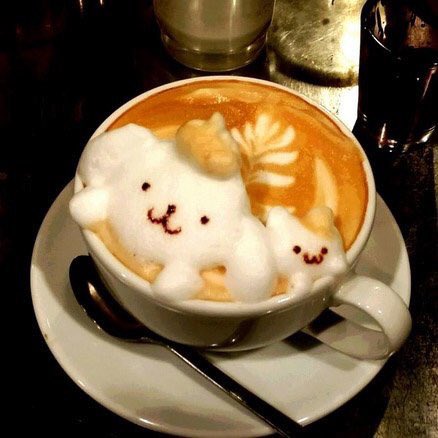 nickzusty's tweet image. 3D Latte Art