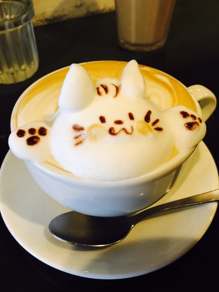 nickzusty's tweet image. 3D Latte Art