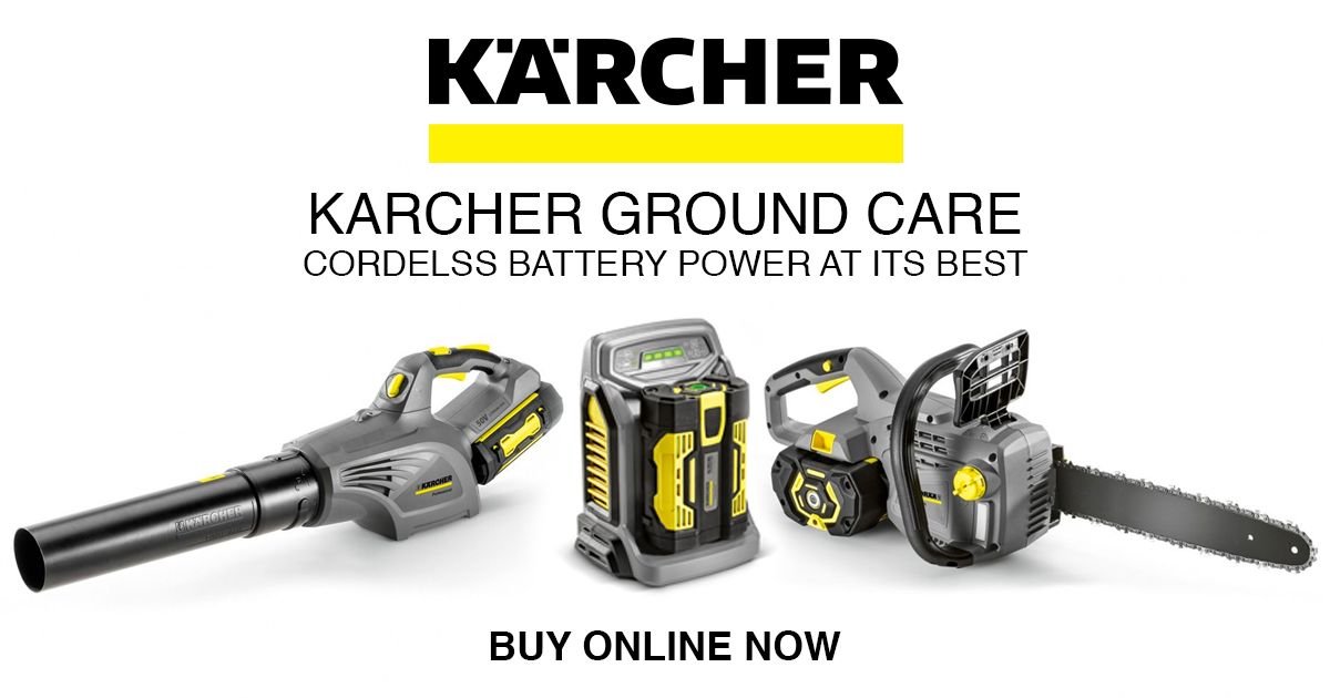 Great Autumn deals on the Karcher Ground Care cordless and battery powered Chainsaw and Leaf Blower. BUY ONLINE buff.ly/2wTQJ10