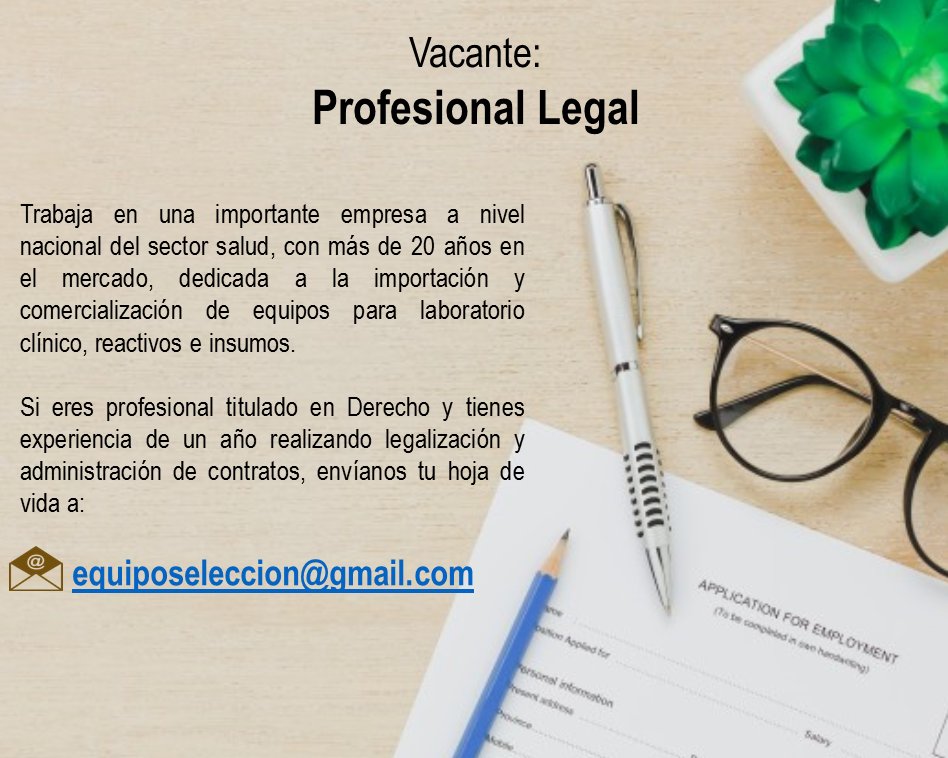 equiposeleccion's tweet photo. Ofertas laborales #TrabajoSiHay #OportunidadesLaboralesenColombia #lovemyjob https://t.co/NYDeKpdzIC