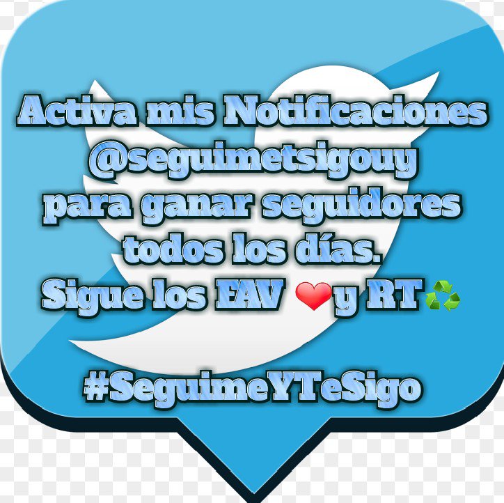 nosseguimosuy's tweet photo. Activa Mis Notificaciones🔔

DINÁMICA MARTES ♻️
#SeguimeYTeSigo
#MeSiguesTeSigo
1: RT &amp; MG
2: Sigue los MG ❤&amp; RT

#MartesGanarSeguidores https://t.co/UBE1G8hby9