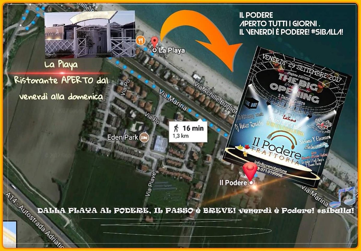 laplaya2016's tweet photo. Il passo è molto breve!  LA PLAYA con il suo ristorantino rinomato, rimarrà aperto dal venerdì alla domenica.

...e il ballo? https://t.co/B0HSvEjoSt