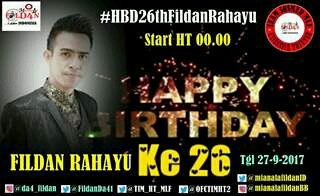 Sy mewakili crew Bm Radio baubau mengucapkan HBD <a href="/FildanDa41/">Fildan Da4</a> smoga sukses slalu.#HBD26thFildanRahayu