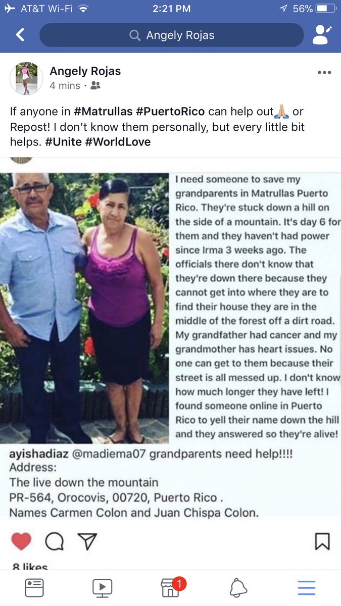 Angely_Rojas's tweet photo. If someone can help out or repost pls!🙏🏼🙏🏼🙏🏼 #Matrullas #PuertoRico #Help #HuracanMaria #HuracanIrma https://t.co/icU4EHKIwF