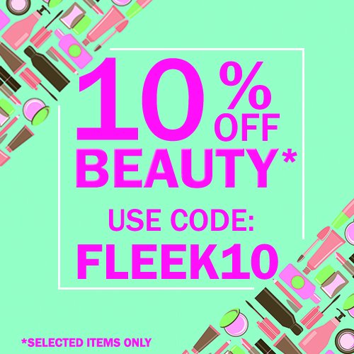 "You're brows are on FLEEK!" Save an extra 10% off selected beauty deals with code FLEEK10! ENDS MIDNIGHT TOMORROW! 
bit.ly/2hxEVf4