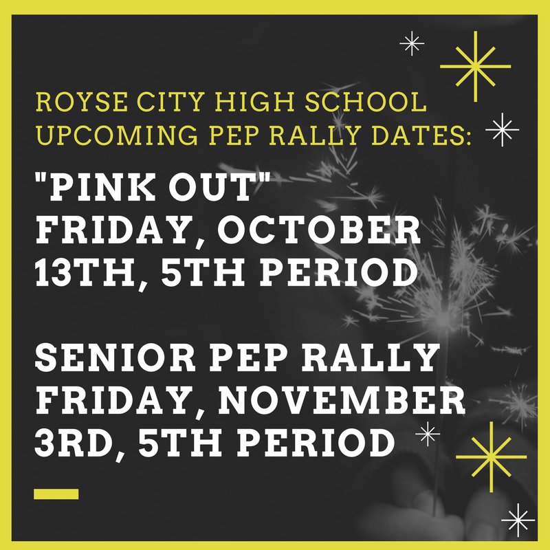 We <3 Pep Rallies!  #traditionbeginshere #RCISDJOY <a href="/RoyseCityHS/">Royse City HS</a>