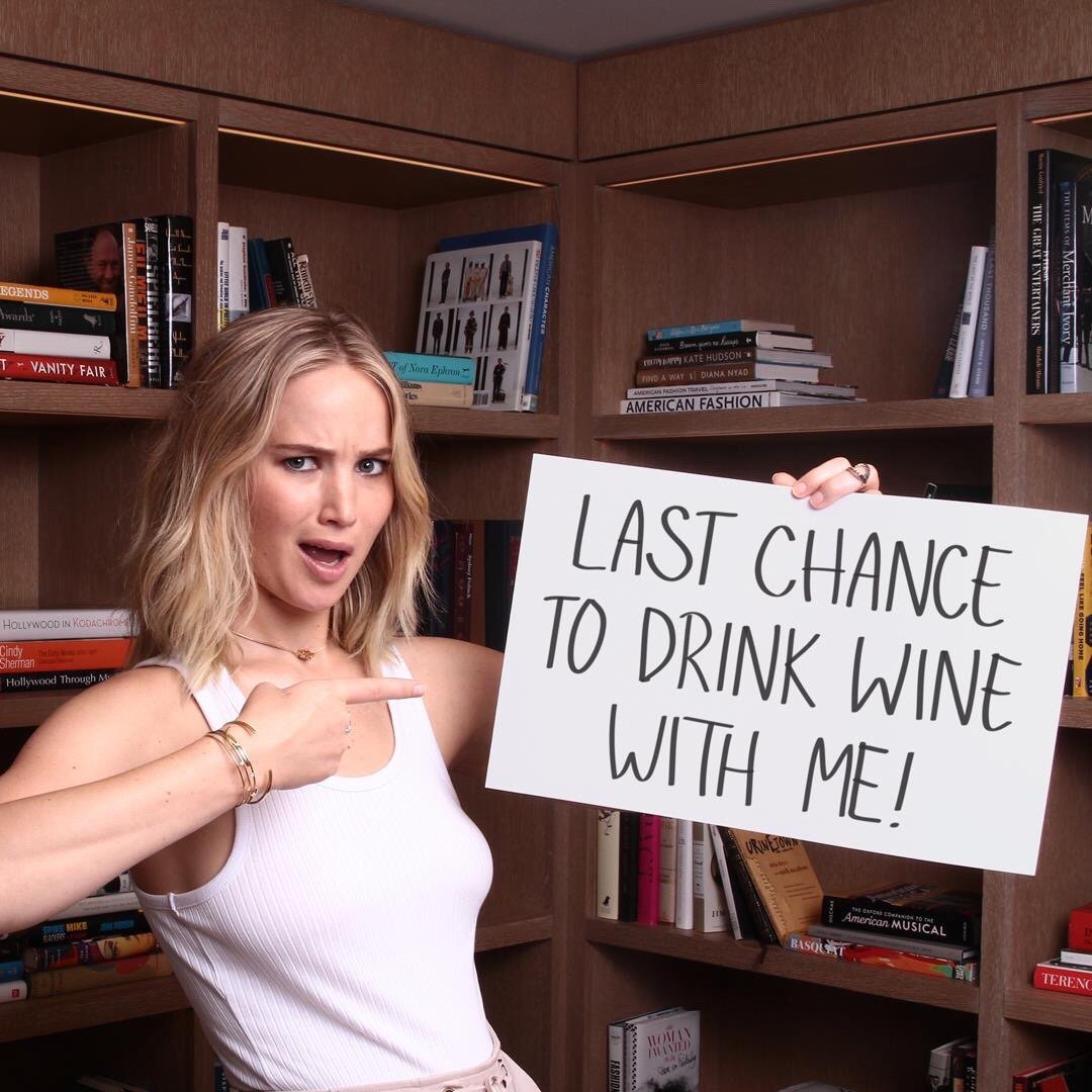 Jennifer Lawrence Updates on X: "LAST CHANCE! Go Wine Tasting with Jennifer  Lawrence 🍷| @omaze @RepresentDotUs 🍀 https://t.co/A4zjMryEfe  https://t.co/4K5hBnUwyj" / X