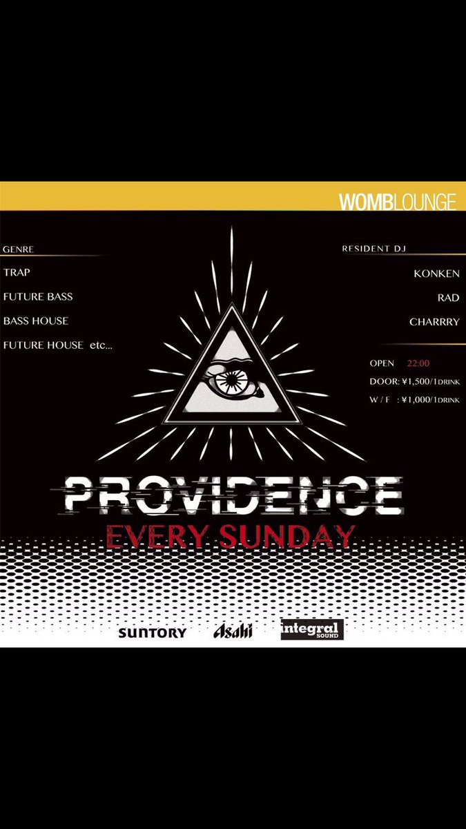 dj_tomilan's tweet photo. 10月1日、今度の日曜はWOMBでbassイベントprovidence🔊
ゲスト希望はご連絡くださーい!
#bass #hiphop #bassparty #trap https://t.co/ywJ2UvPra5