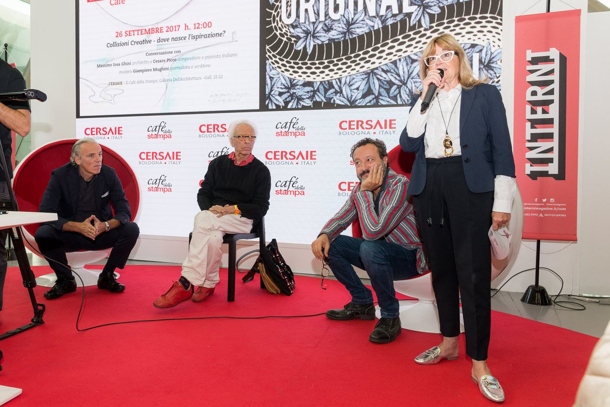 #Cersaie2017 #InterniCafé #creatività #ispirazione #MassimoIosaGhini #CesarePicco #GiampieroMughini #caffèstampa internimagazine.it/news/agenda/co…
