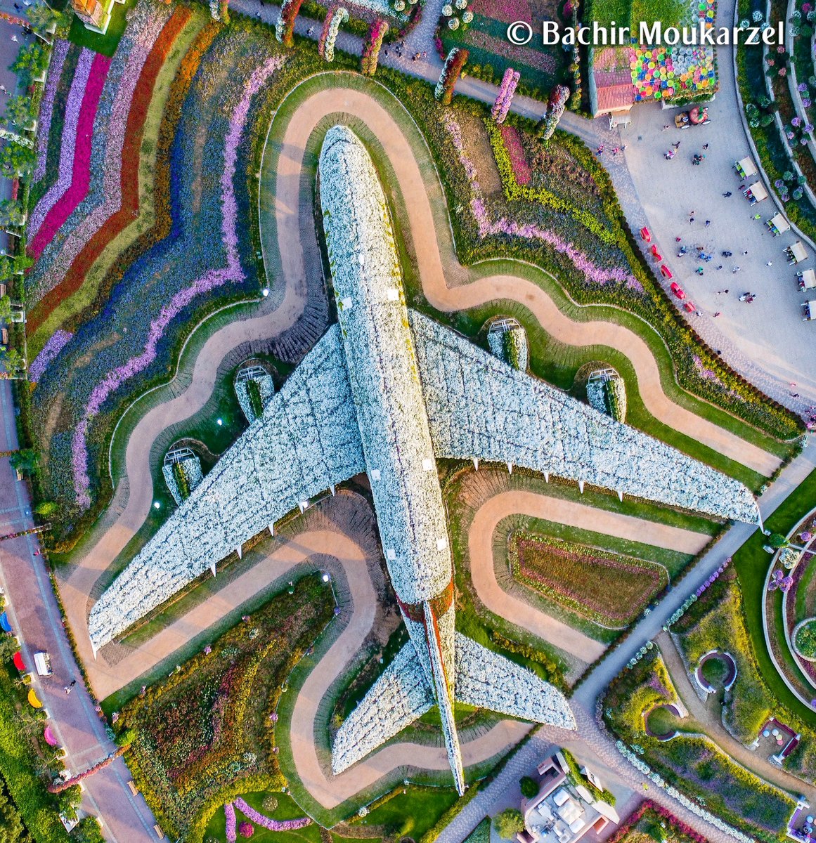 emirates's tweet image. #DYK our @Airbus A380 floral installation in Dubai Miracle Garden is made of over 5 million flowers? #MyDubai