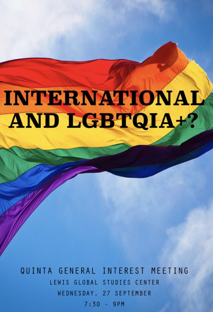 GSCsmith's tweet image. QUINTA General Interest Meeting is tomorrow! If you're international/multi-/trans-national and queer/questioning, come by LGSC at 7:30pm!