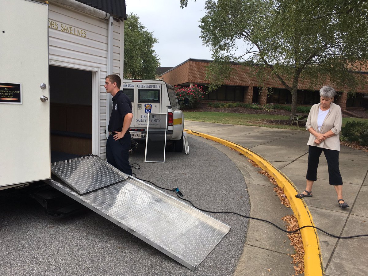 Thank you to Chesterfield Fire and EMS for making the training House accessible for ALL our students!!!